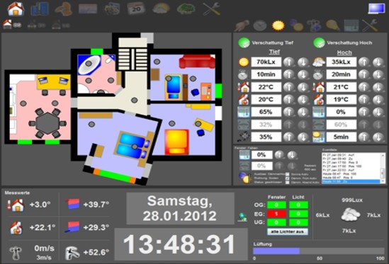 Haustechnik Hausautomation Haussteuerung Rolladensteuerung Smart Home Gebudeleittechnik Komforthaus Komforhaus